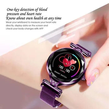 IP68 Vandeniui Smart Watch Moterų Miela Apyrankė Širdies ritmo Monitorius Miego Stebėjimo Smartwatch Prisijungti 