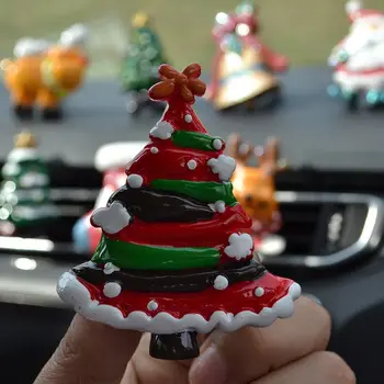 Automobilių Ornamentu Dervos Kalėdų Santa Claus Kvepalai Įrašą Oro Gaiviklis Auto Kondicionavimo Angos Įrašą Kvepalų Difuzorius Priedai