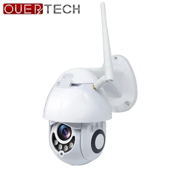 OUERTECH CCTV Lauko IP WiFi vaizdo Kamera 1080P HD 2MP Motion Detect Infraraudonųjų spindulių Naktinio Matymo Full SD Kortelės Lizdas Dome Kameros