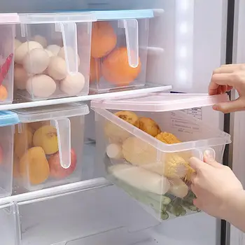 5L Virtuvės Skaidrus talpinimo Grūdai, Pupelės Saugojimo Būti Uždaromos Namų Organizatorius Maisto Konteineris Šaldytuvas dėklai