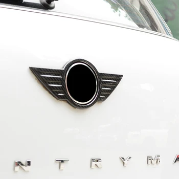 3D Automobilių ženklelis logotipą, anglies pluošto priekinės apdailos aplinkosaugos ¾enklelis, MINI Cooper S F54 F55 F56 F57 F60 R60 automobilių reikmenys šildomi taisymas