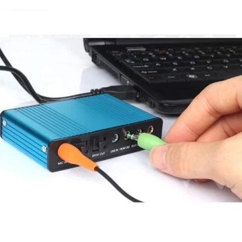 Išorinį USB, 5.1 o Garso Korta Optinių Skaidulų Nešiojamojo KOMPIUTERIO Garso plokštės S/PDIF už HTPC Namų kino sistemos, Vaizdo Žaidimas