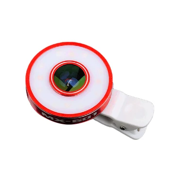 Universalus Išorės Telefonas Naudojamas Plataus Kampo Fisheye Objektyvas Selfie Šviesos Clipper Lempos