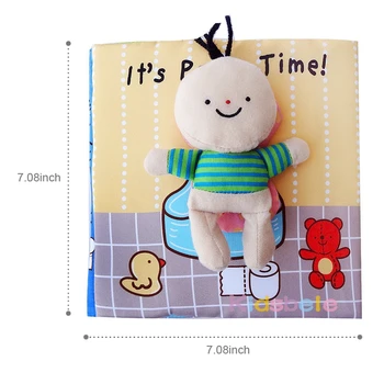 Didmeniniams Žaislai Minkštas Knygos Švietimo Kūdikių Žaislų Pamišęs laikas/Bathtime Vaikams, Naujagimiams Pažinimo Žaislai, Kūdikių 0-12 Mėnesių