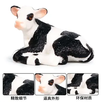 Mielas Naminių Karvių Modelis, Modeliavimas, Ūkio Gyvūnams Calltle Jakų Jautis JAUTIS Blauzdos Veiksmų Skaičiai PVC Švietimo Žaislas Vaikams Dovanų