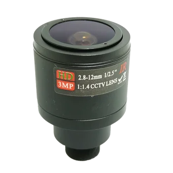 2,8 mm-12mm Objektyvas M12 3MP HD Apsaugos Kameros F2.0 Vaizdą 1/2.5 colių Rankinio Fokusavimo ir Priartinimo IR CCTV Kameros Objektyvas 3 Megapikselių