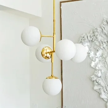 Senovinių geležies stiklo kamuolys liustra lubų šviestuvas suspendu vonios kambario šviestuvas kabo lempa kambarį apdaila