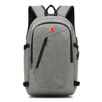 Naują Anti-vagis USB Įkrovimo bagpack Vyrų 15.6 colių nešiojamas kuprinės Vandeniui Oksfordo Kelionės krepšiai, Kuprinės Mokykla Koduojama Spyna
